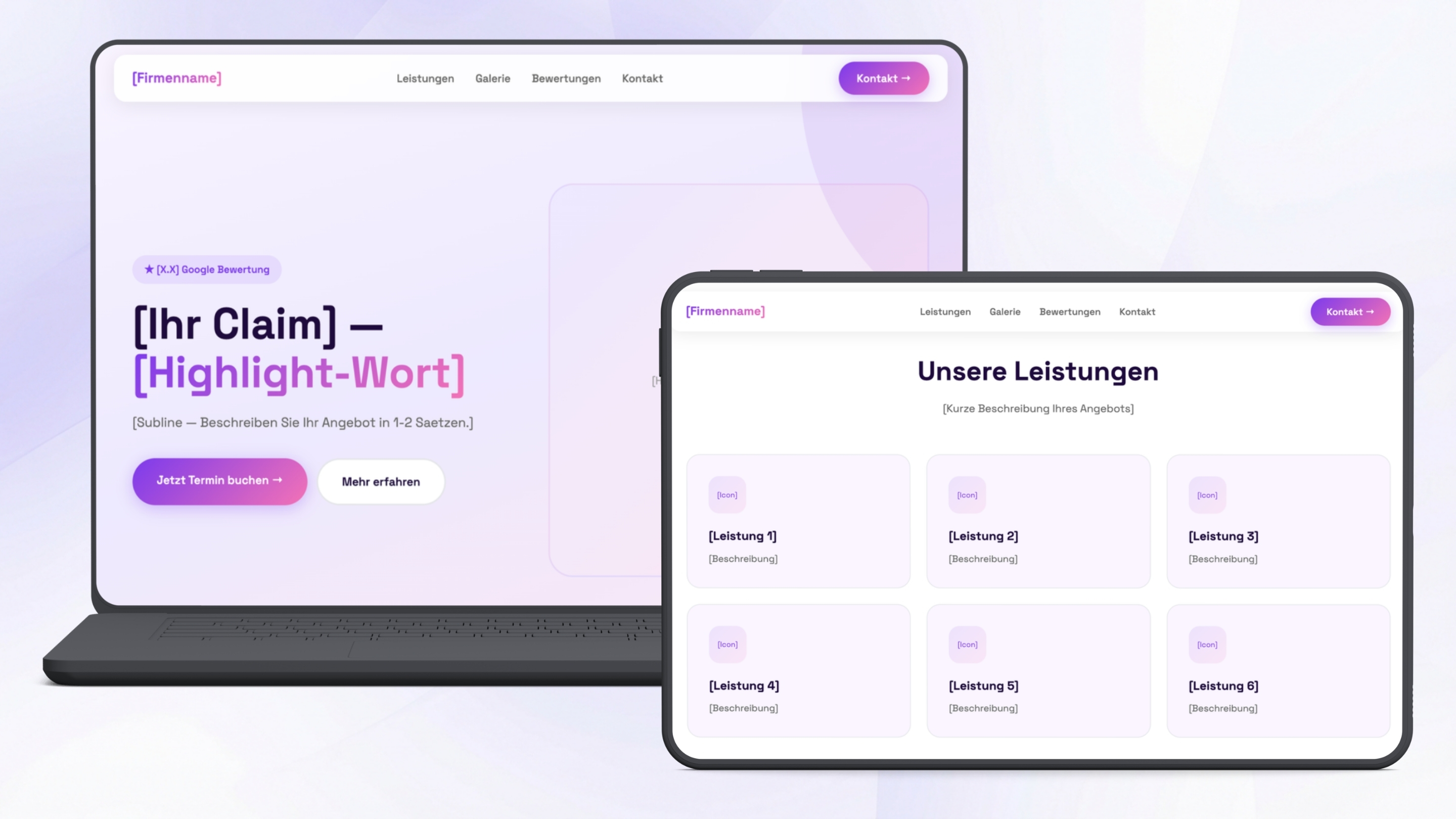 Design 2 — Bold Gradient