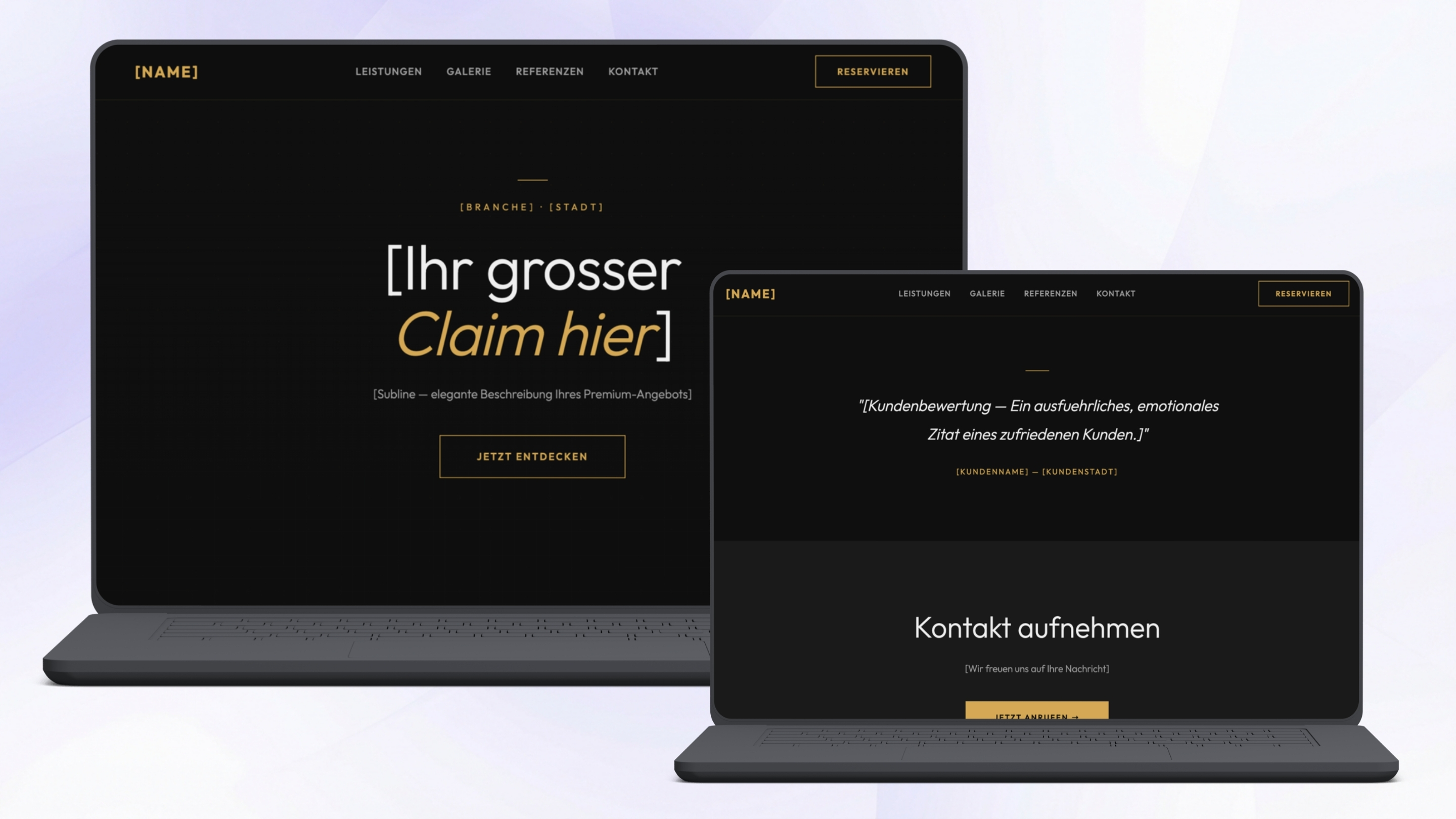 Design 3 — Dark Premium