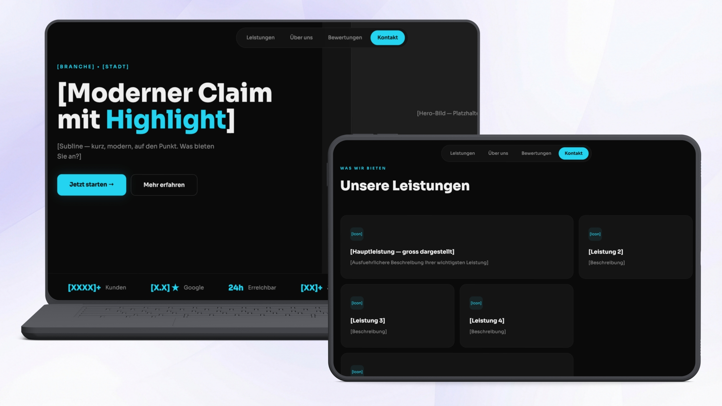 Design 7 — Neon Split