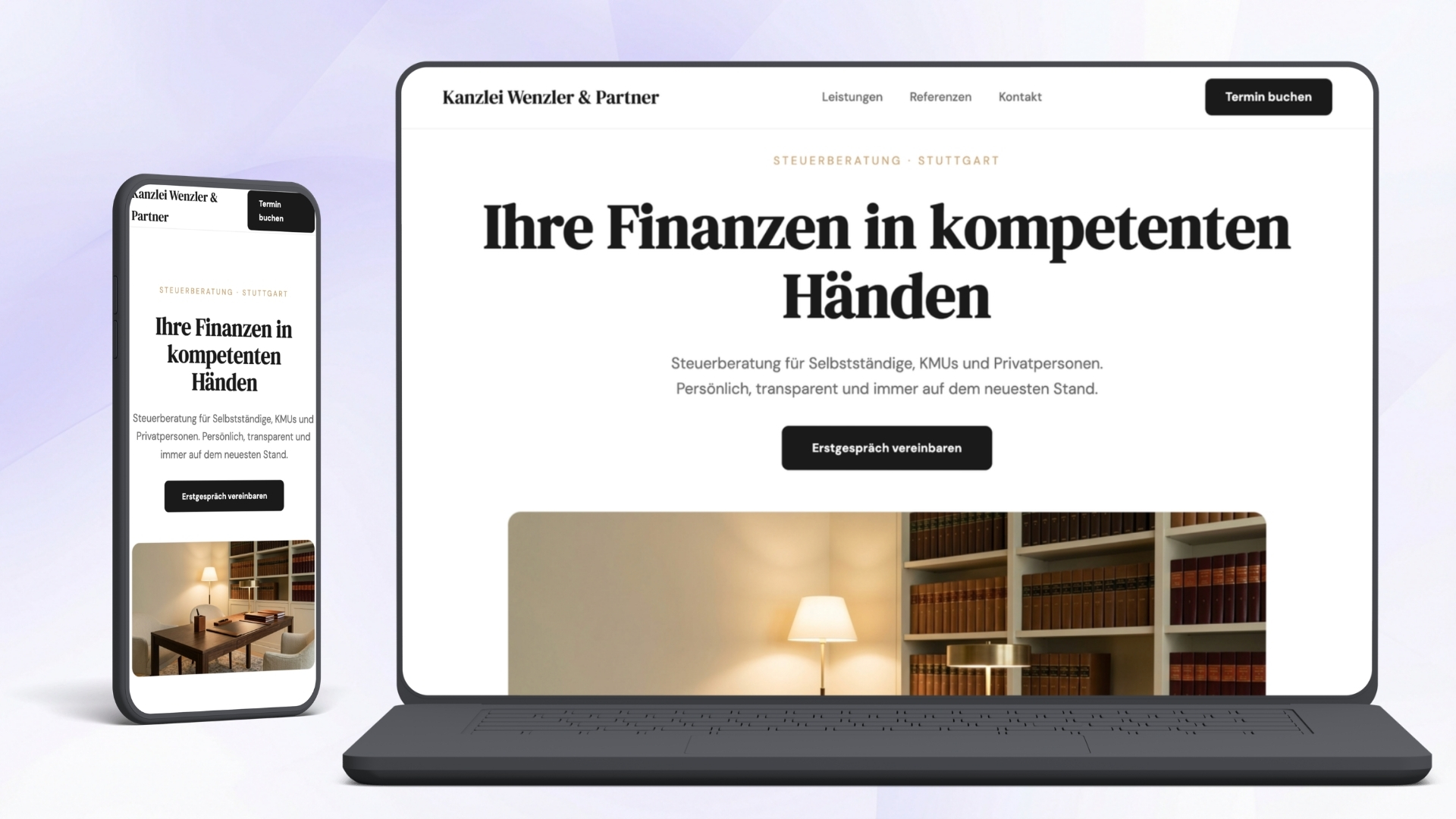 Steuerberater Website Mockup